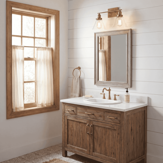 Savoy House Drake 2-Light Vanity Light 8-9130-2-322 in Warm Brass