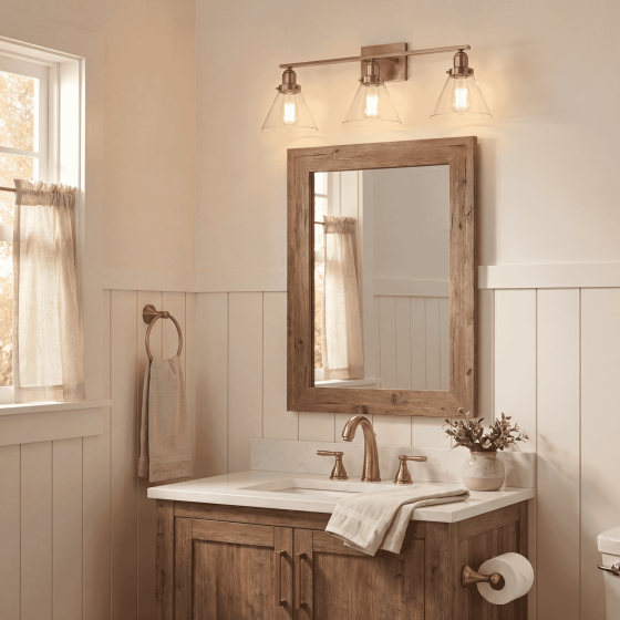 Savoy House Drake 3-Light Vanity Light 8-9130-3-322 in Warm Brass