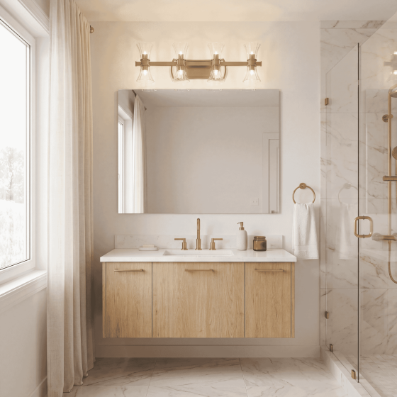Savoy House Bennington 8-Light Vanity Light 8-9702-8-322 in Warm Brass