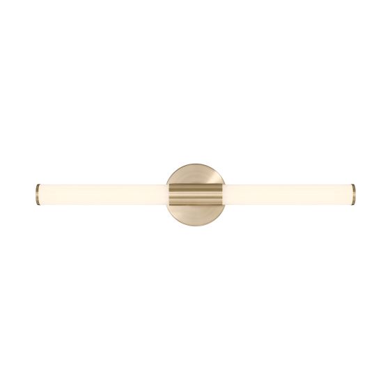 Savoy Lighting Assets Connor 24" Mini Tube LED Cylinder Vanity Light in Brass 8-9999-24-BR