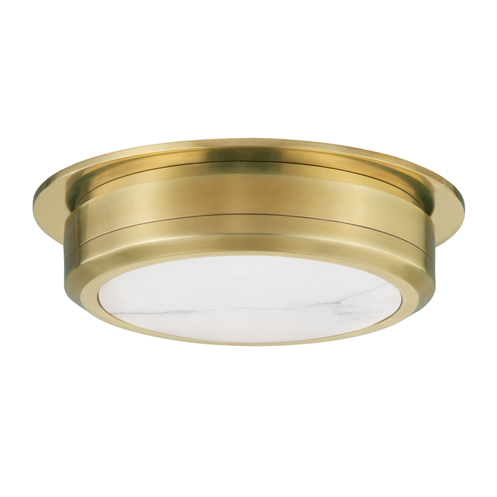 Hudson Valley Lighting Greenport Flush Mount Ceiling Flush Mounts Hudson Valley Lighting Aged Brass  