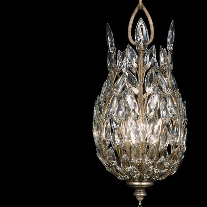 Fine Art Handcrafted Lighting Crystal Laurel 11"W Round Pendant (Model 804640)