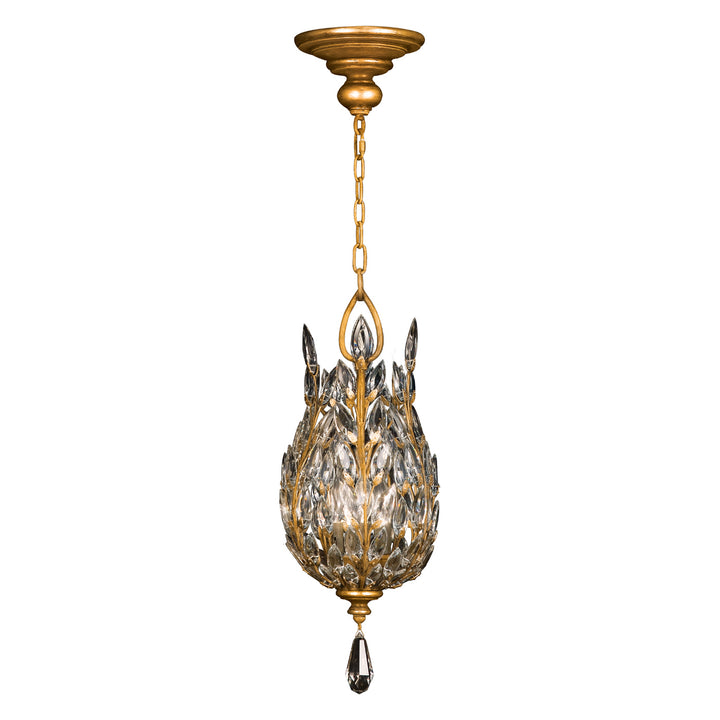 Fine Art Handcrafted Lighting Crystal Laurel Pendant