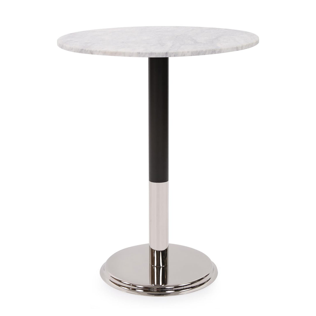 Howard Elliott Collection Micca Club White Marble Bistro Table