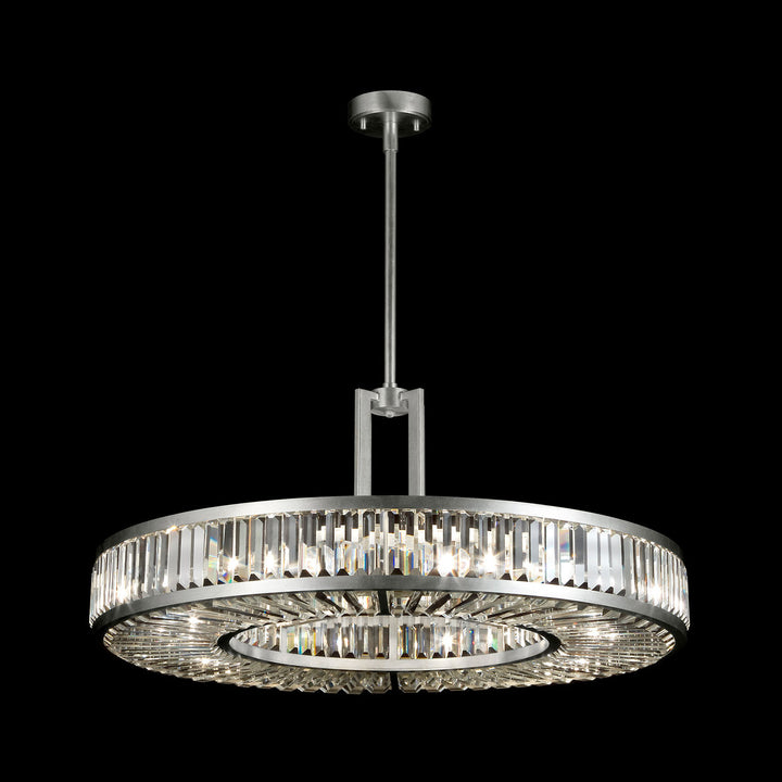 Fine Art Handcrafted Lighting Crystal Enchantment 37"W Round Pendant (Model 812040)