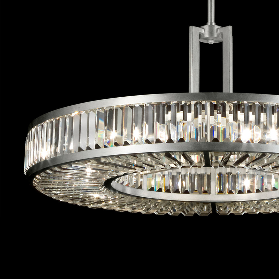Fine Art Handcrafted Lighting Crystal Enchantment 37"W Round Pendant (Model 812040)