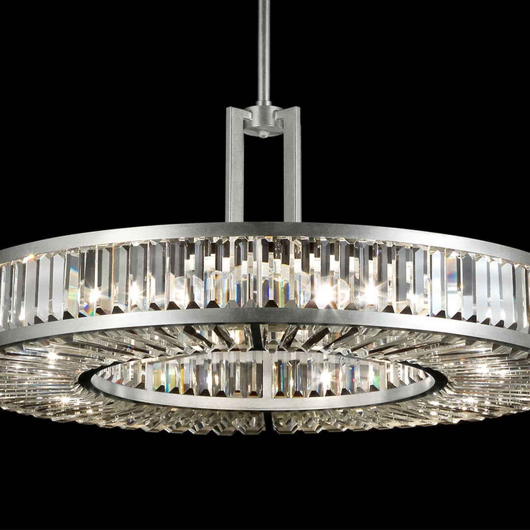 Fine Art Handcrafted Lighting Crystal Enchantment 37"W Round Pendant (Model 812040)