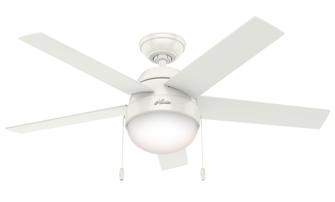 Hunter 46 inch Anslee Ceiling Fan with LED Light Kit and Pull Chain