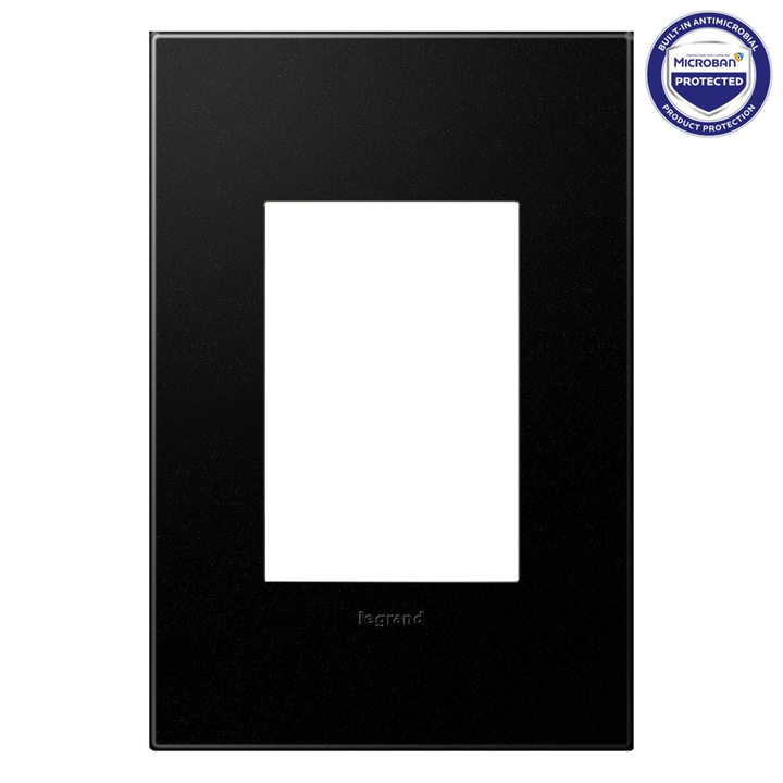 Legrand adorne Graphite 1-Gang + wall plate