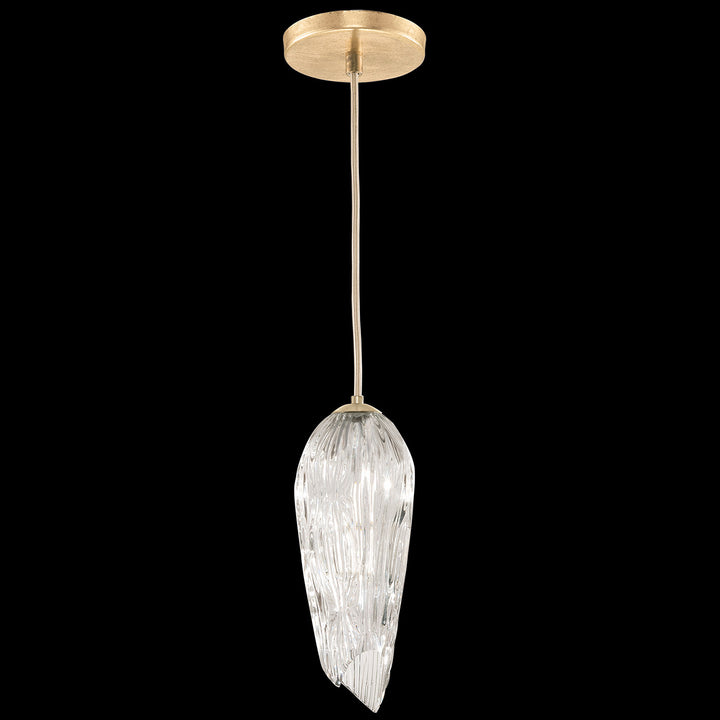 Fine Art Handcrafted Lighting Las Olas 5.5"W Round Drop Light in Standard Gold Leaf (911340-2ST)
