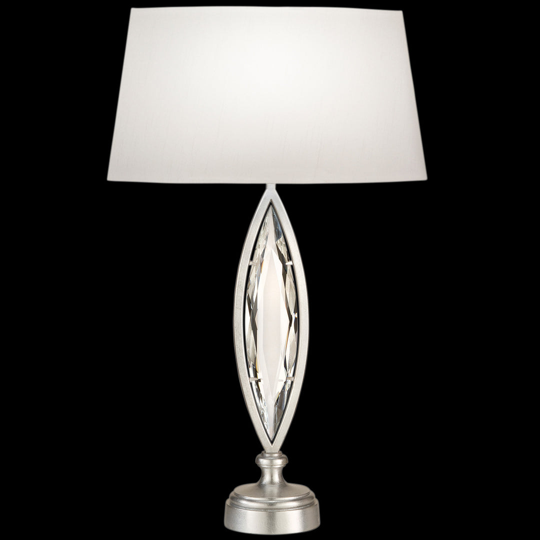 Fine Art Handcrafted Lighting Marquise 29"H Table Lamp in Standard Silver Leaf (850210-12ST)