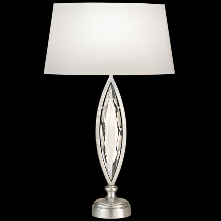 Fine Art Handcrafted Lighting Marquise 29"H Table Lamp in Standard Silver Leaf (850210-12ST)