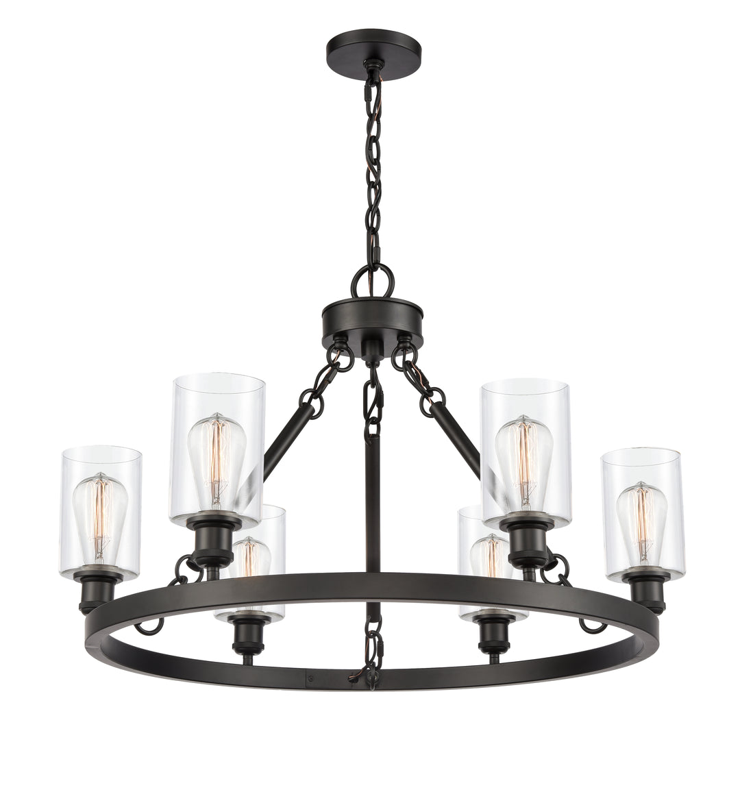 Innovations Lighting Clymer 4" Chandelier - Matte Black
