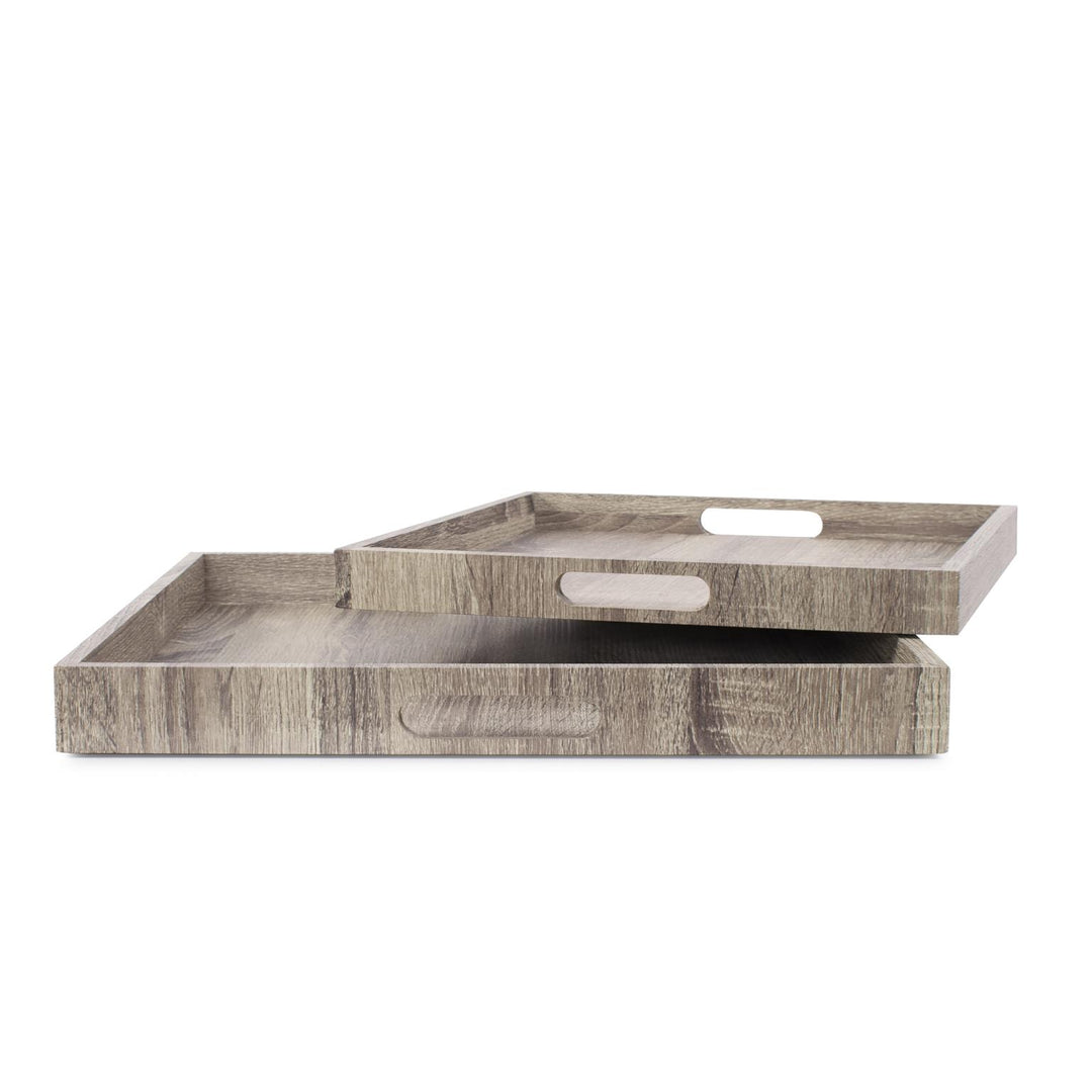 Howard Elliott Collection Square Wooden Trays - set of 2