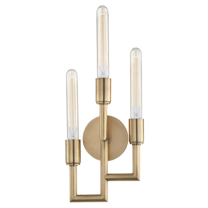 Hudson Valley Lighting Angler Wall Sconce Wall Sconces Hudson Valley Lighting Aged Brass  