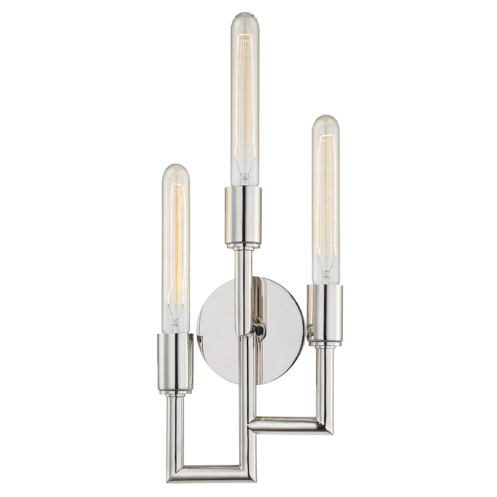 Hudson Valley Lighting Angler Wall Sconce Wall Sconces Hudson Valley Lighting Polished Nickel  