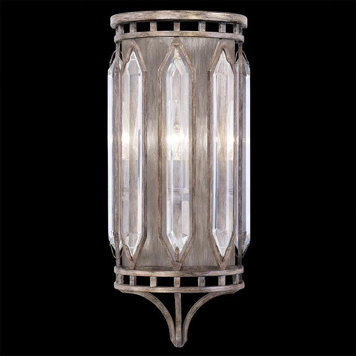 Fine Art Handcrafted Lighting Westminster 22"H Sconce in Weathered Brown and Silver Patina (884850-1ST)