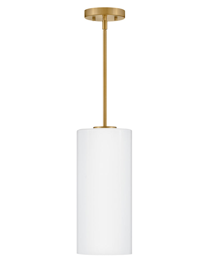 Lark Lane Single Light Pendant Pendants Lark 7.0x7.0x15.75 Lacquered Brass