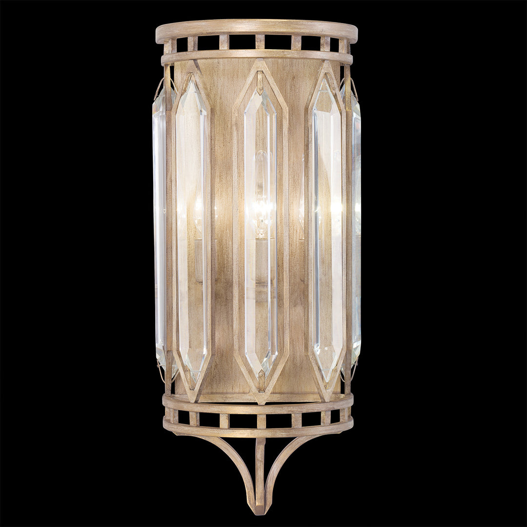 Fine Art Handcrafted Lighting Westminster 22"H Sconce in Weathered Brown and Gold Patina (884850-2ST)