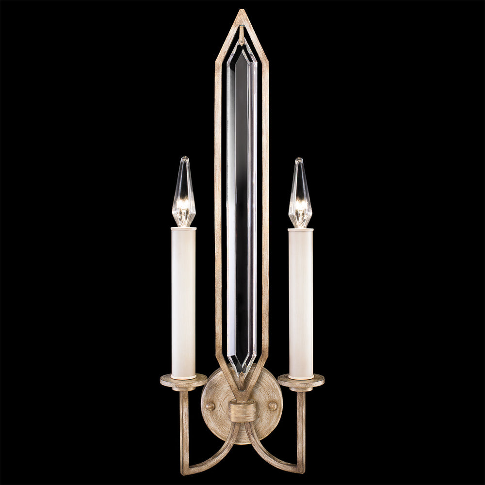 Fine Art Handcrafted Lighting Westminster 24.75"H Sconce in Weathered Brown and Gold Patina (884950-2ST)