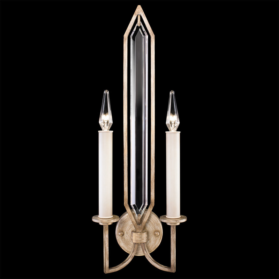 Fine Art Handcrafted Lighting Westminster 24.75"H Sconce in Weathered Brown and Gold Patina (884950-2ST)