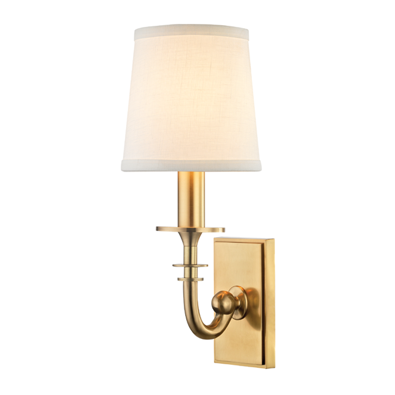 Hudson Valley Lighting Carroll Wall Sconce Wall Sconces Hudson Valley Lighting Aged Brass  