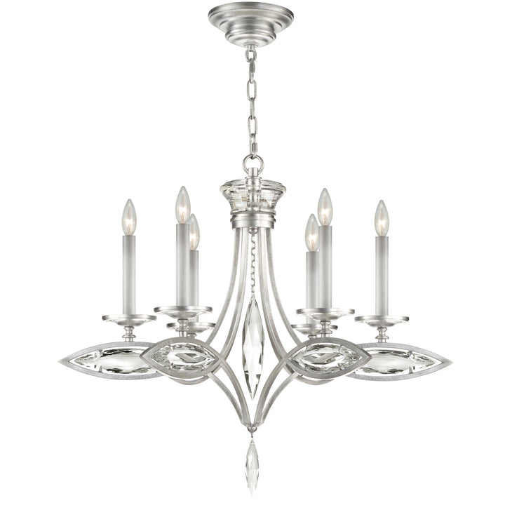 Fine Art Handcrafted Lighting Marquise Chandelier Chandeliers Fine Art Handcrafted Lighting Silver  