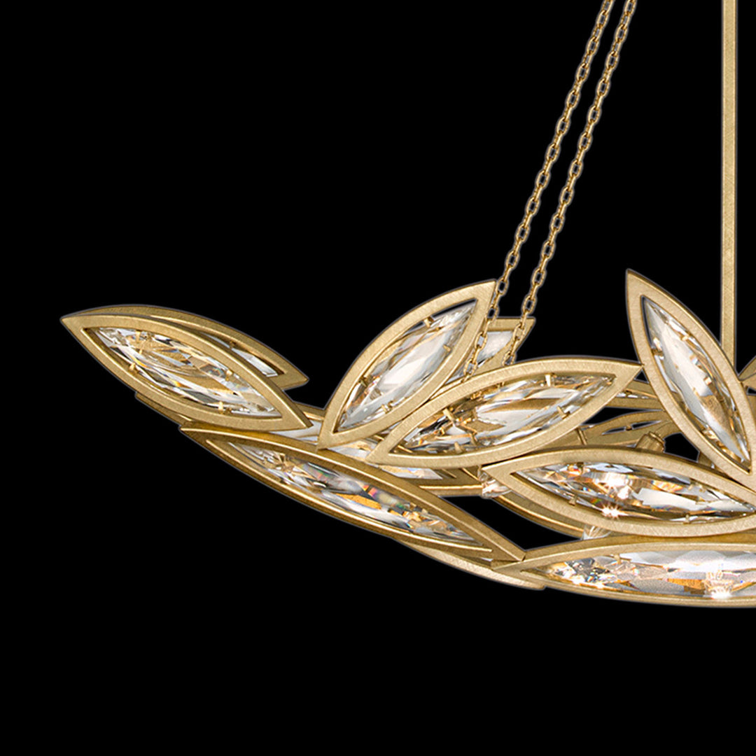 Fine Art Handcrafted Lighting Marquise 50"W Oblong Pendant (Model 849640)