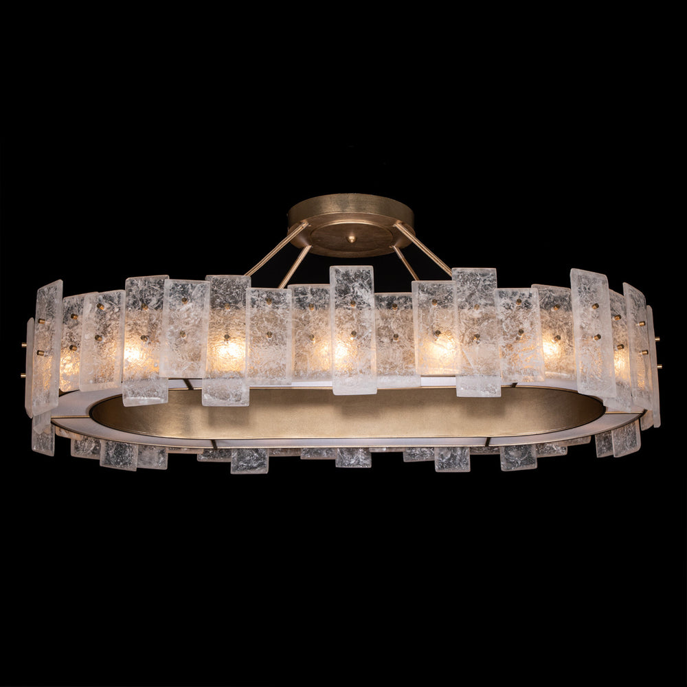 Fine Art Handcrafted Lighting Lunea 44"W Oblong Pendant