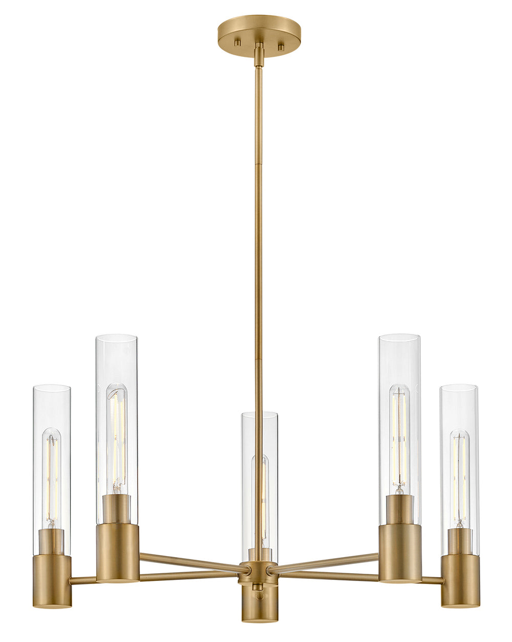 Lark Shea Medium Single Tier Chandeliers Lark 28.0x28.0x13.5 Lacquered Brass 