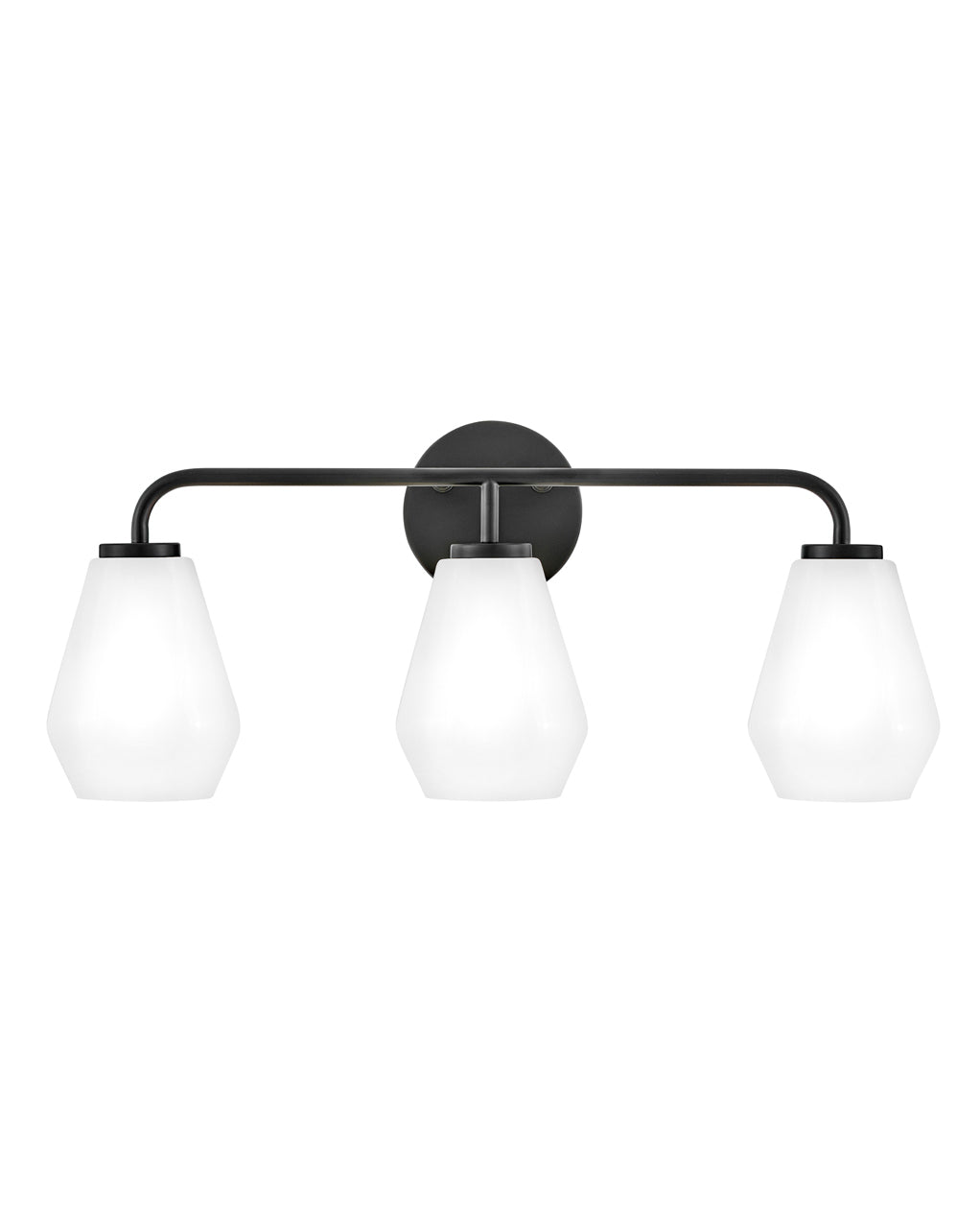 Lark Gio Vanity Light Vanity Lights Lark 7.25x24.0x10.25 Black Three Light