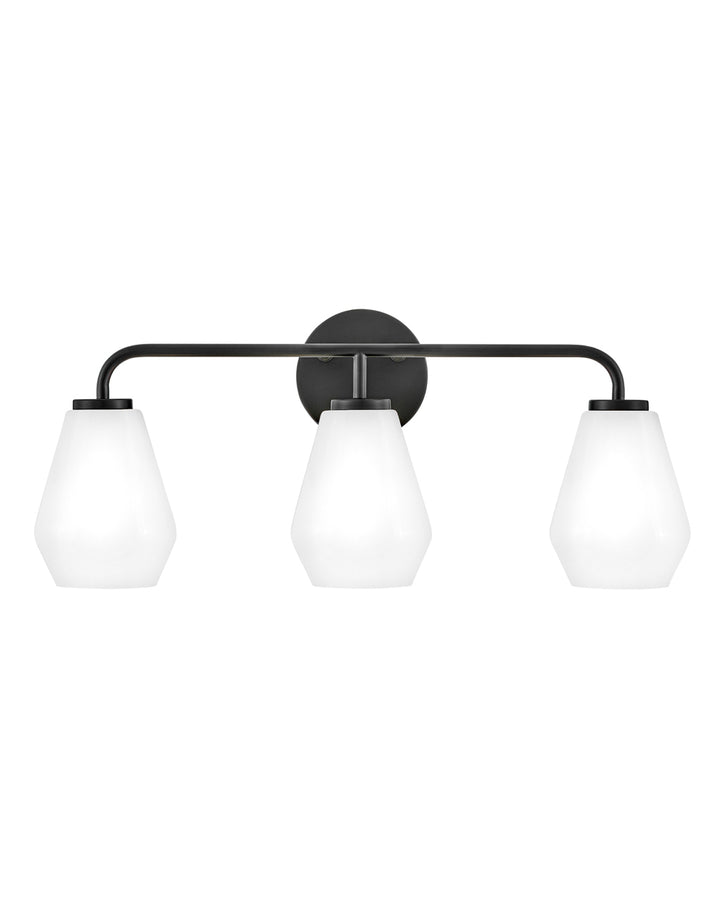 Lark Gio Vanity Light Vanity Lights Lark 7.25x24.0x10.25 Black Three Light