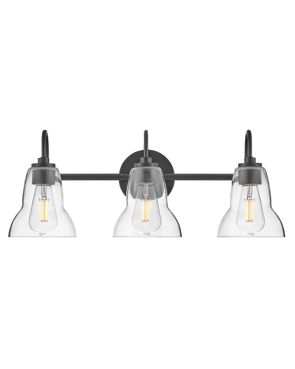 Lark Vera Vanity Light Vanity Lights Lark 8.25x24.0x9.75 Black Three Light