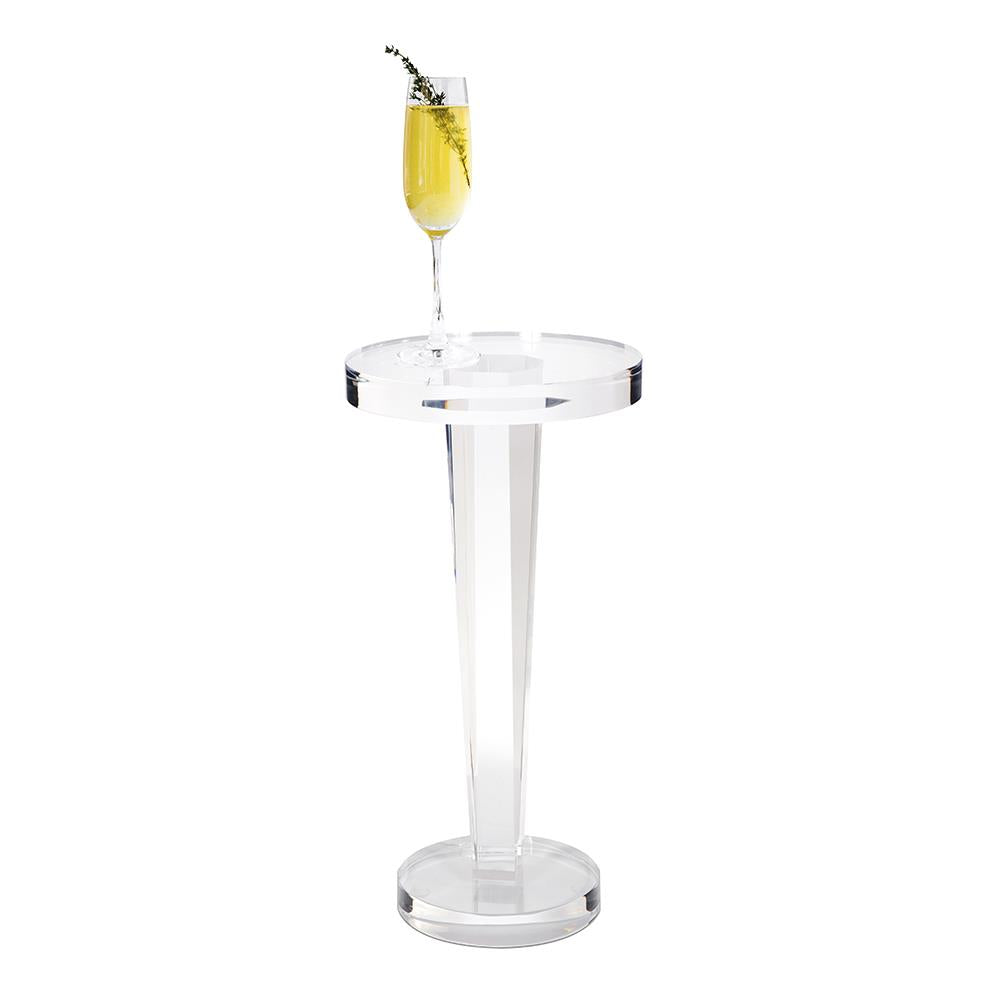 Howard Elliott Collection Clear Acrylic Martini Table