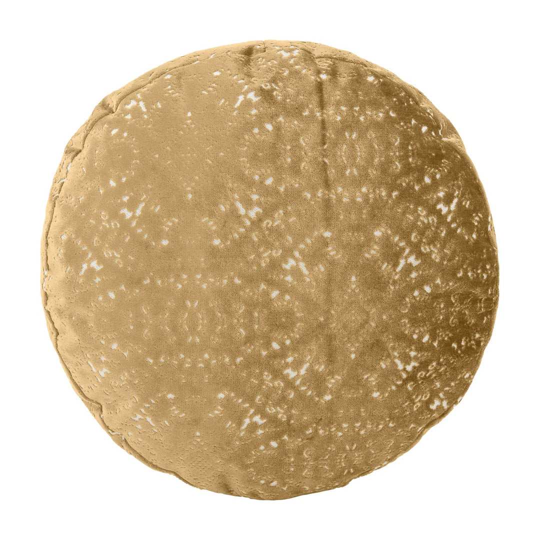 Howard Elliott Collection Round Foot Pouf Pisani Gold