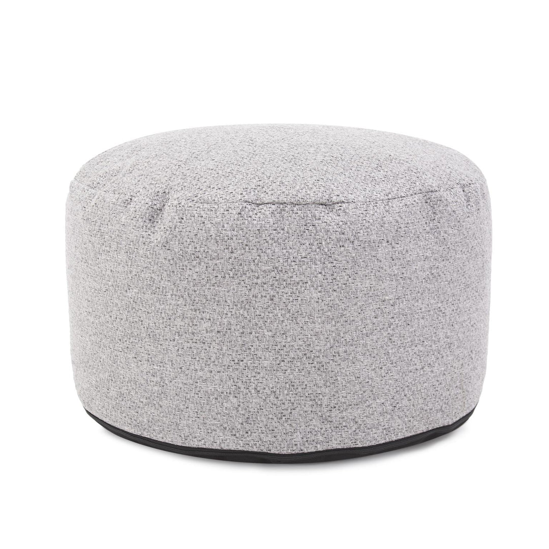 Howard Elliott Collection Round Foot Pouf Panama Stone