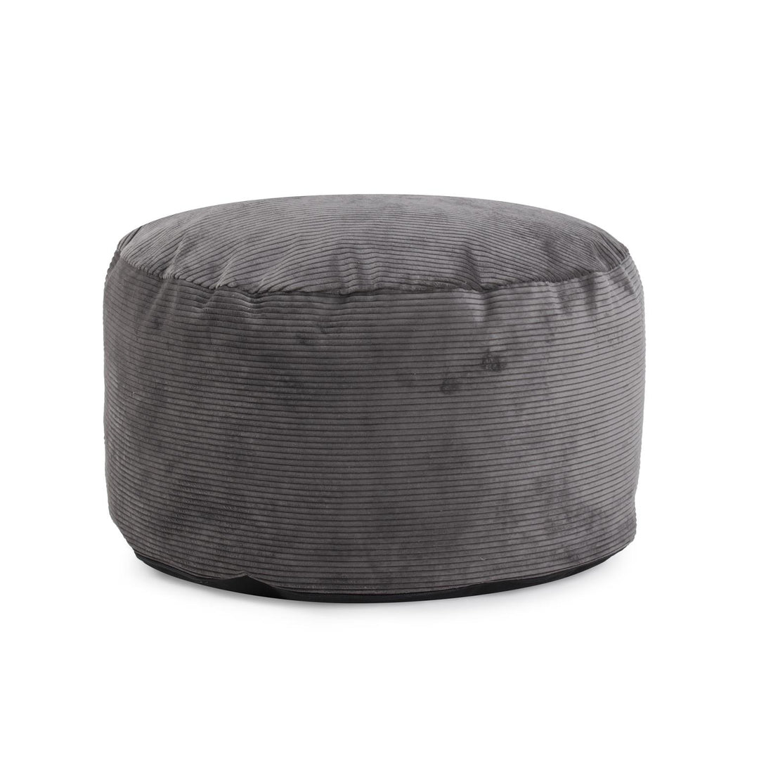 Howard Elliott Collection Short Pouf Pana Charcoal