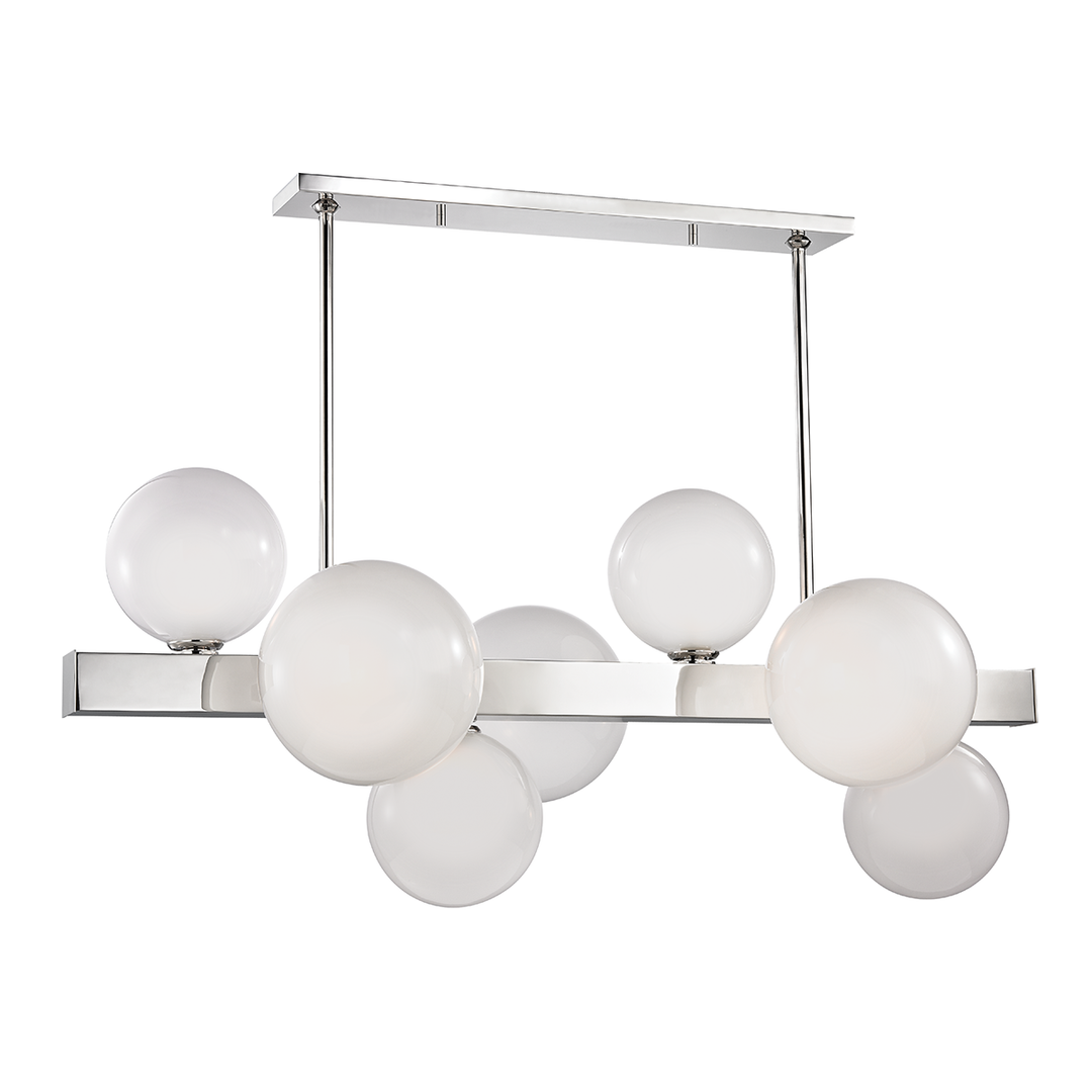 Hudson Valley Lighting Hinsdale Linear Chandeliers Hudson Valley Lighting Polished Nickel  