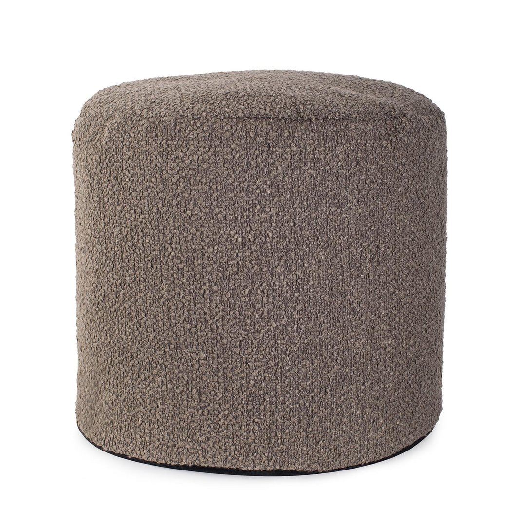 Howard Elliott Collection Tall Pouf Barbet Chocolate Ottomans Howard Elliott Collection   