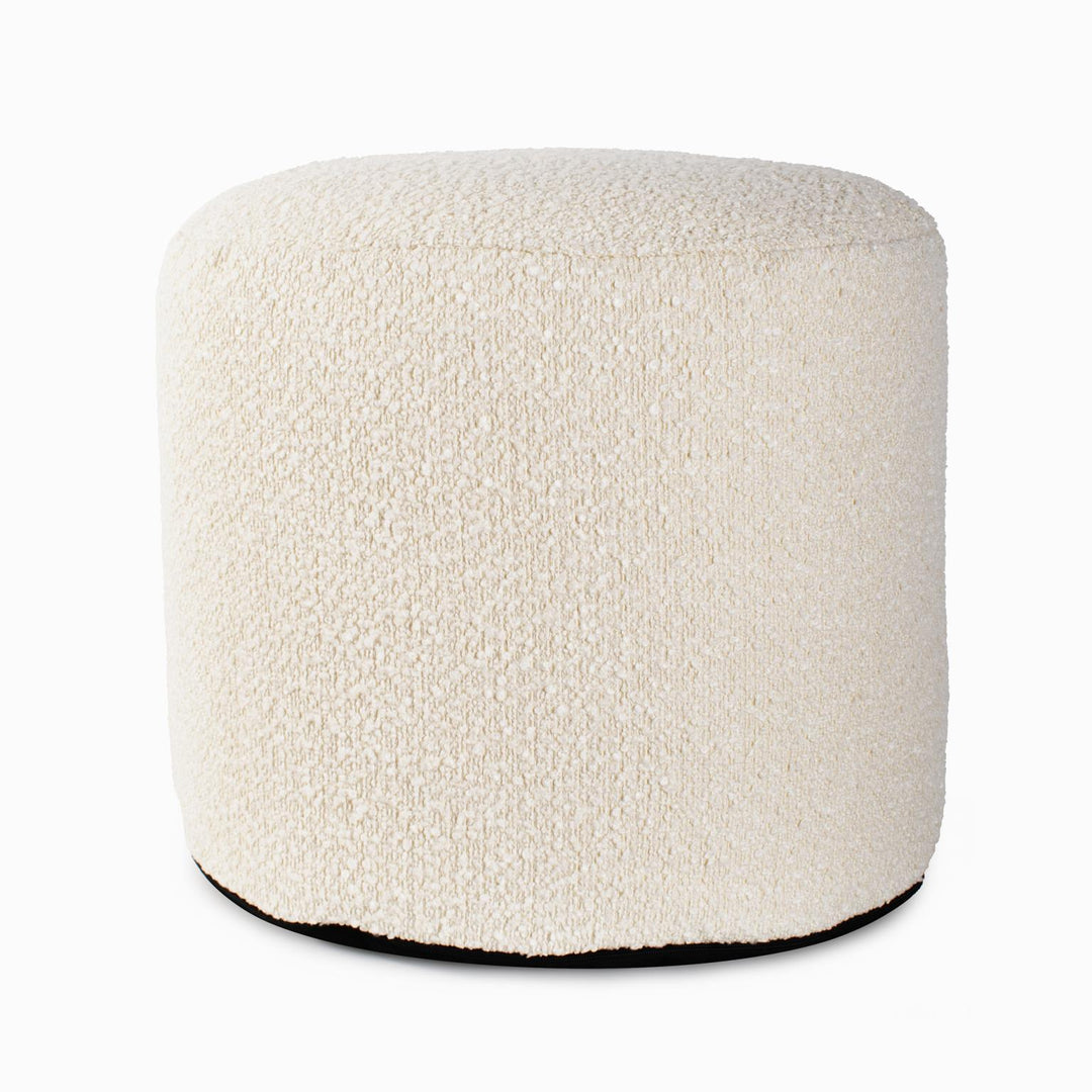 Howard Elliott Collection Tall  Pouf Barbet Natural Ottomans Howard Elliott Collection   