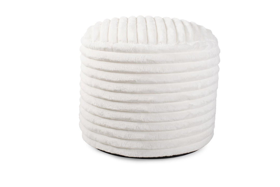 Howard Elliott Collection Pouf Tall Shar Pei White