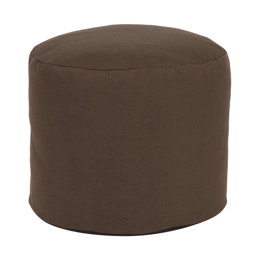 Howard Elliott Collection Tall Pouf Sterling Chocolate