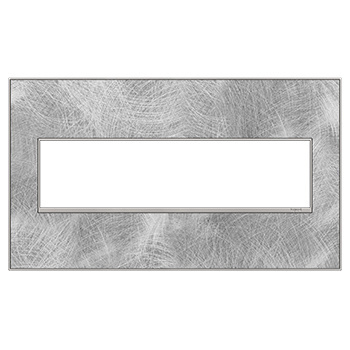 Legrand adorne Spiraled Stainless 4-Gang wall plate