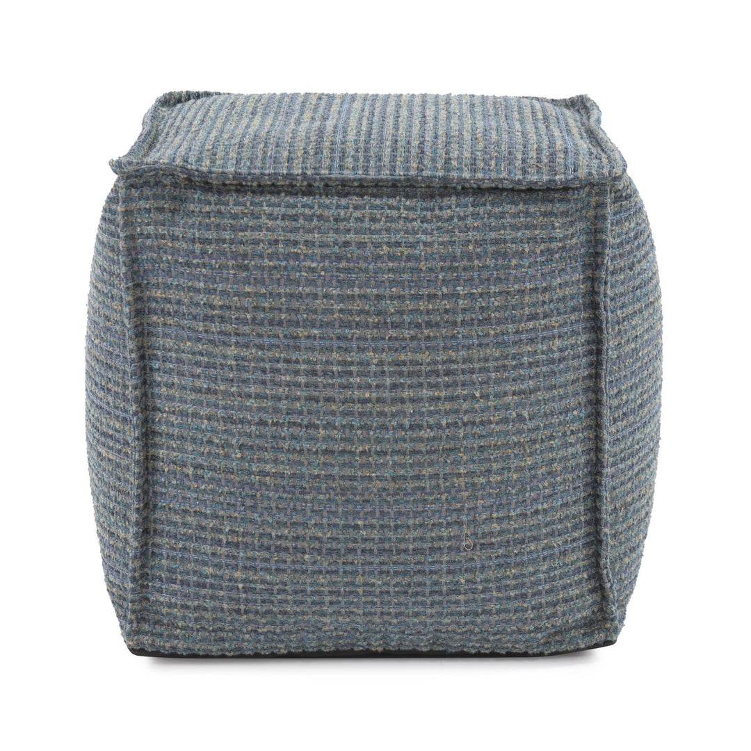 Howard Elliott Collection Square Pouf Alton Indigo