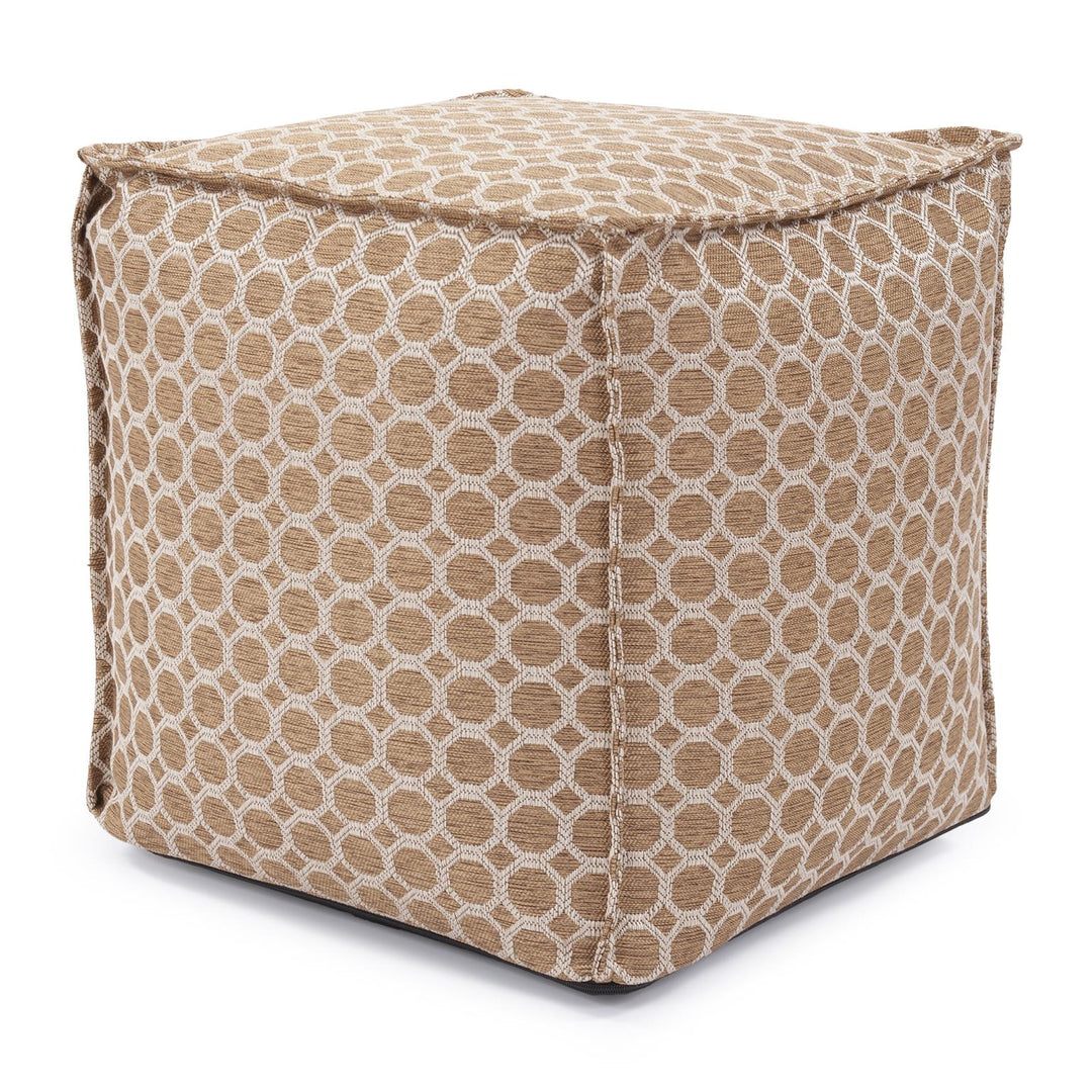 Howard Elliott Collection Square Pouf Pyth Gold