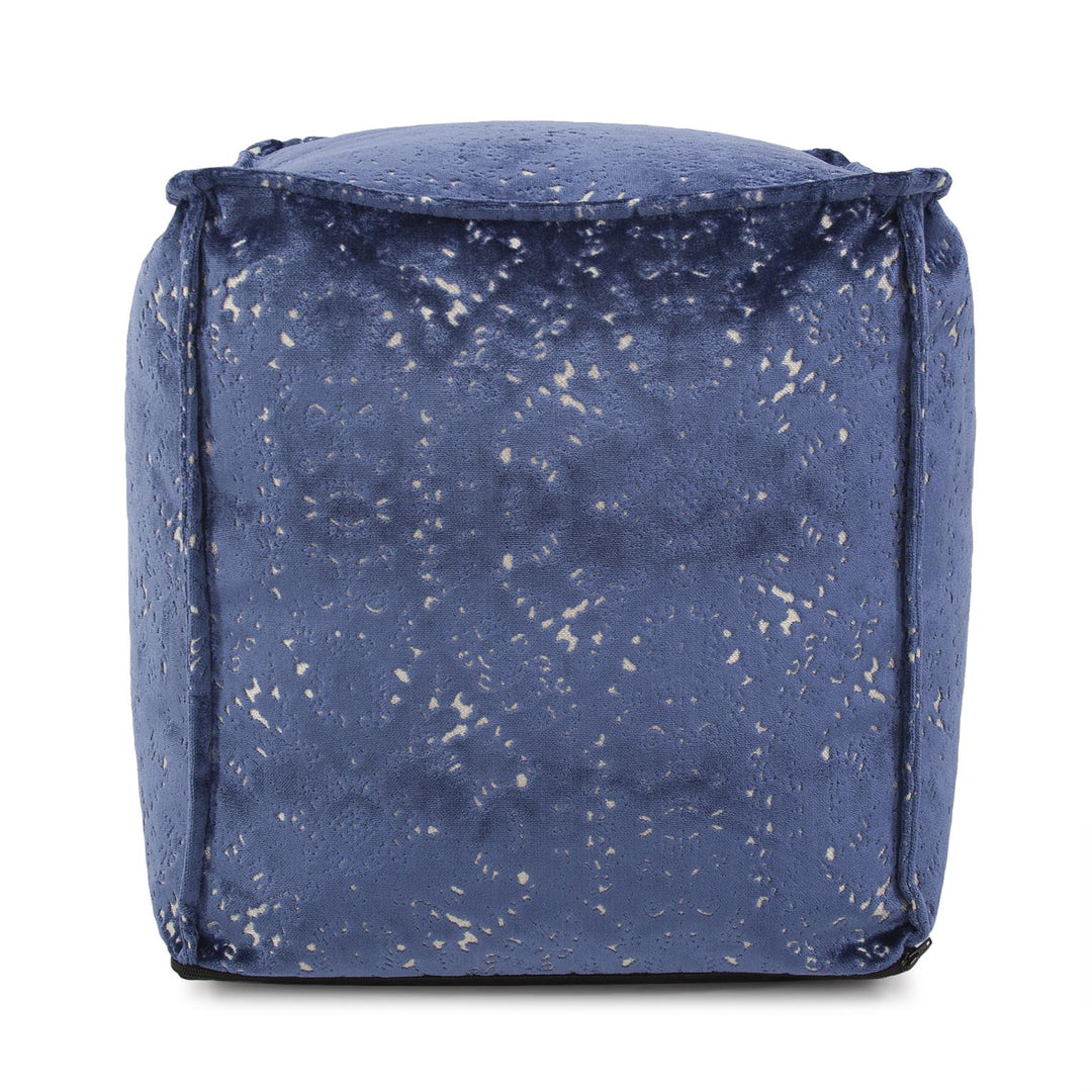 Howard Elliott Collection Square Pouf Pisani Sapphire