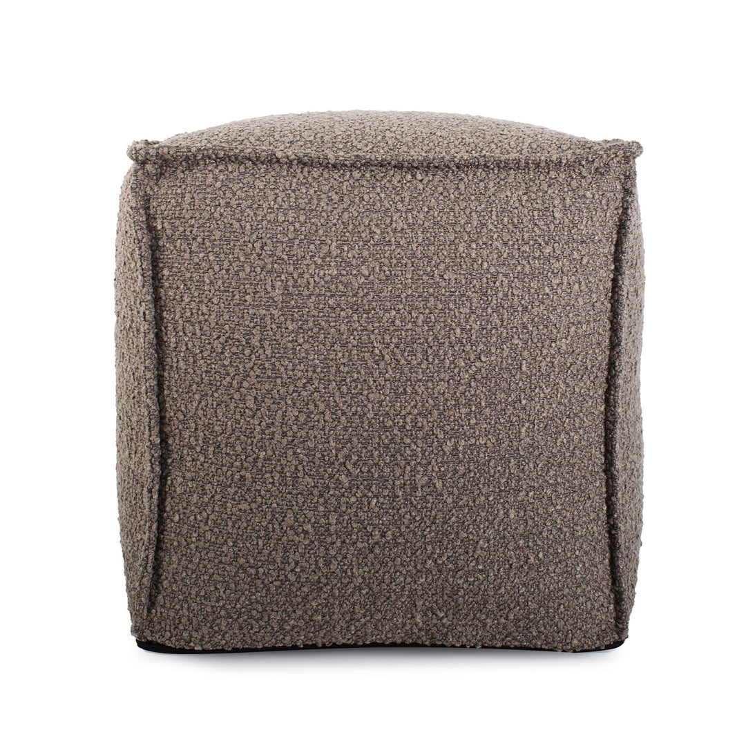 Howard Elliott Collection Square Pouf Barbet Chocolate Ottomans Howard Elliott Collection   