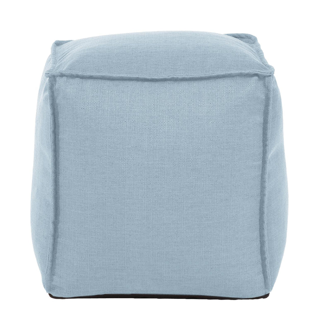 Howard Elliott Collection Square Pouf Sterling Breeze