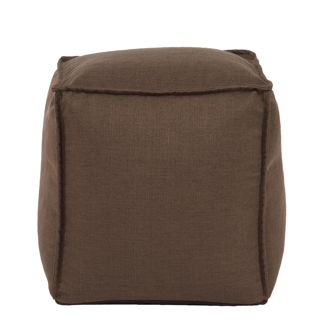 Howard Elliott Collection Square Pouf Sterling Chocolate