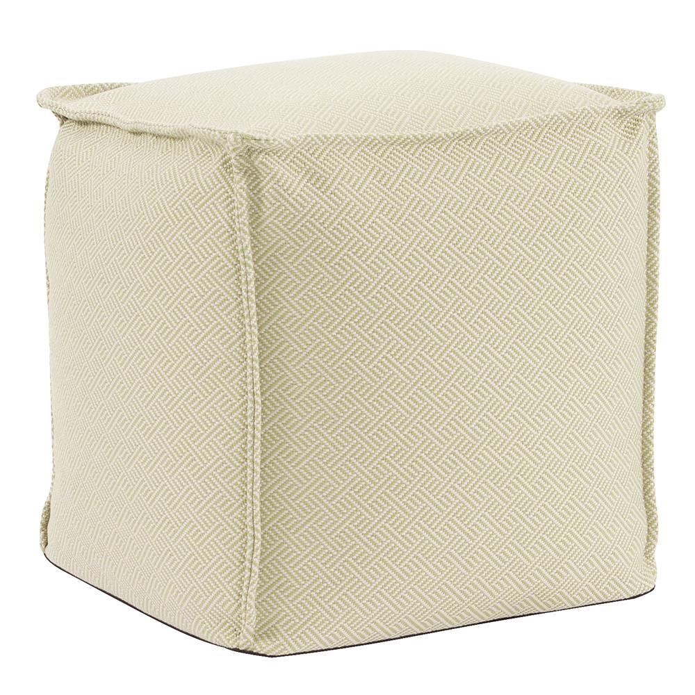 Howard Elliott Collection Square Pouf Beach Club Palm